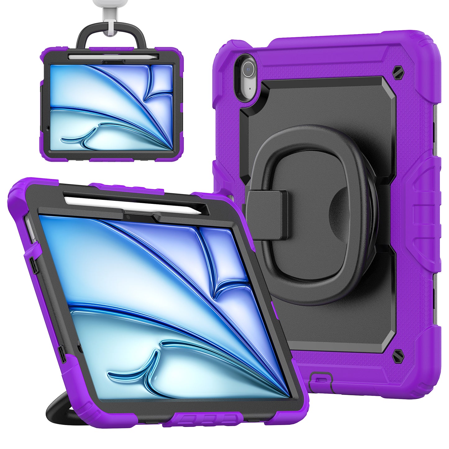 Tough Box Handle Grip Hook iPad Air 13 Case