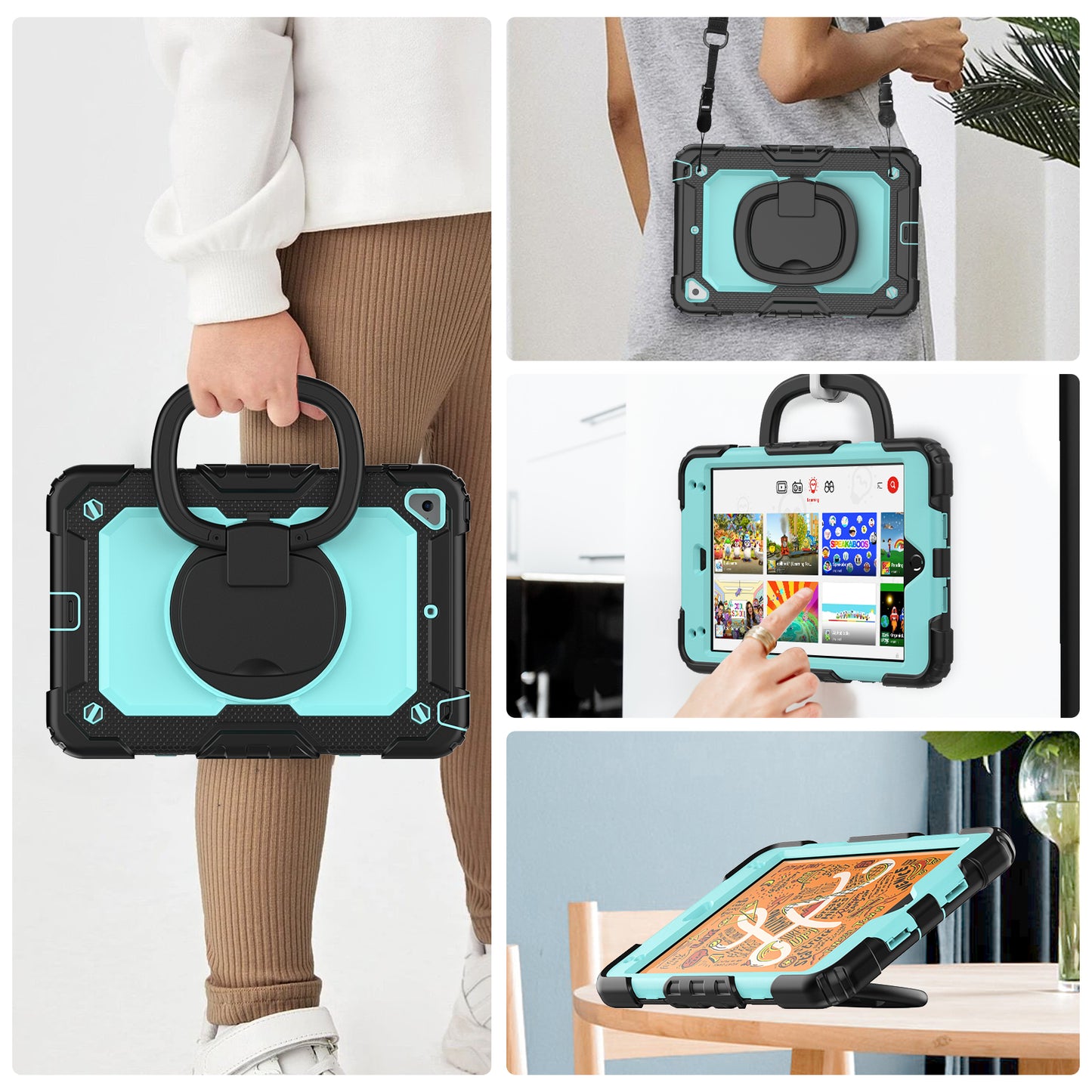 Tough Box Handle Grip Hook iPad Mini 4 Case