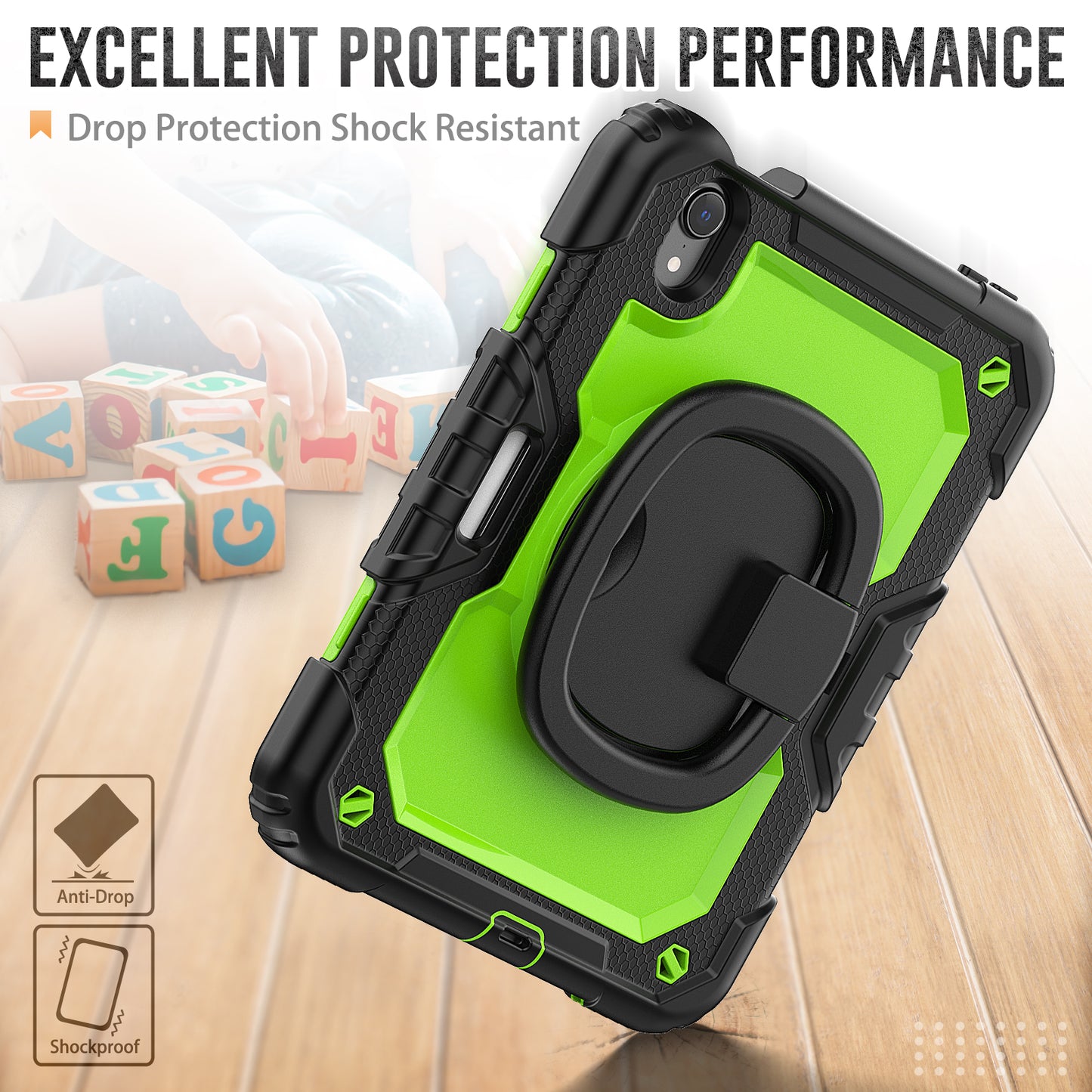 Tough Box Handle Grip Hook iPad Mini 6 Case