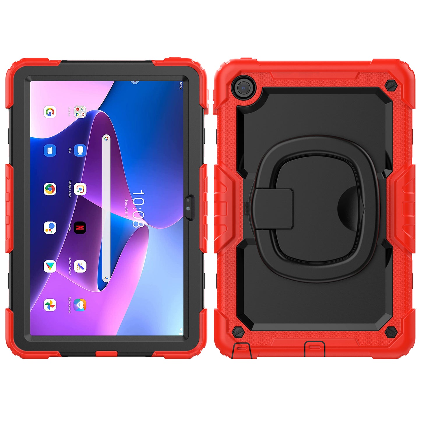 Tough Box Handle Grip Hook Lenovo Tab M10 HD (2020) Case