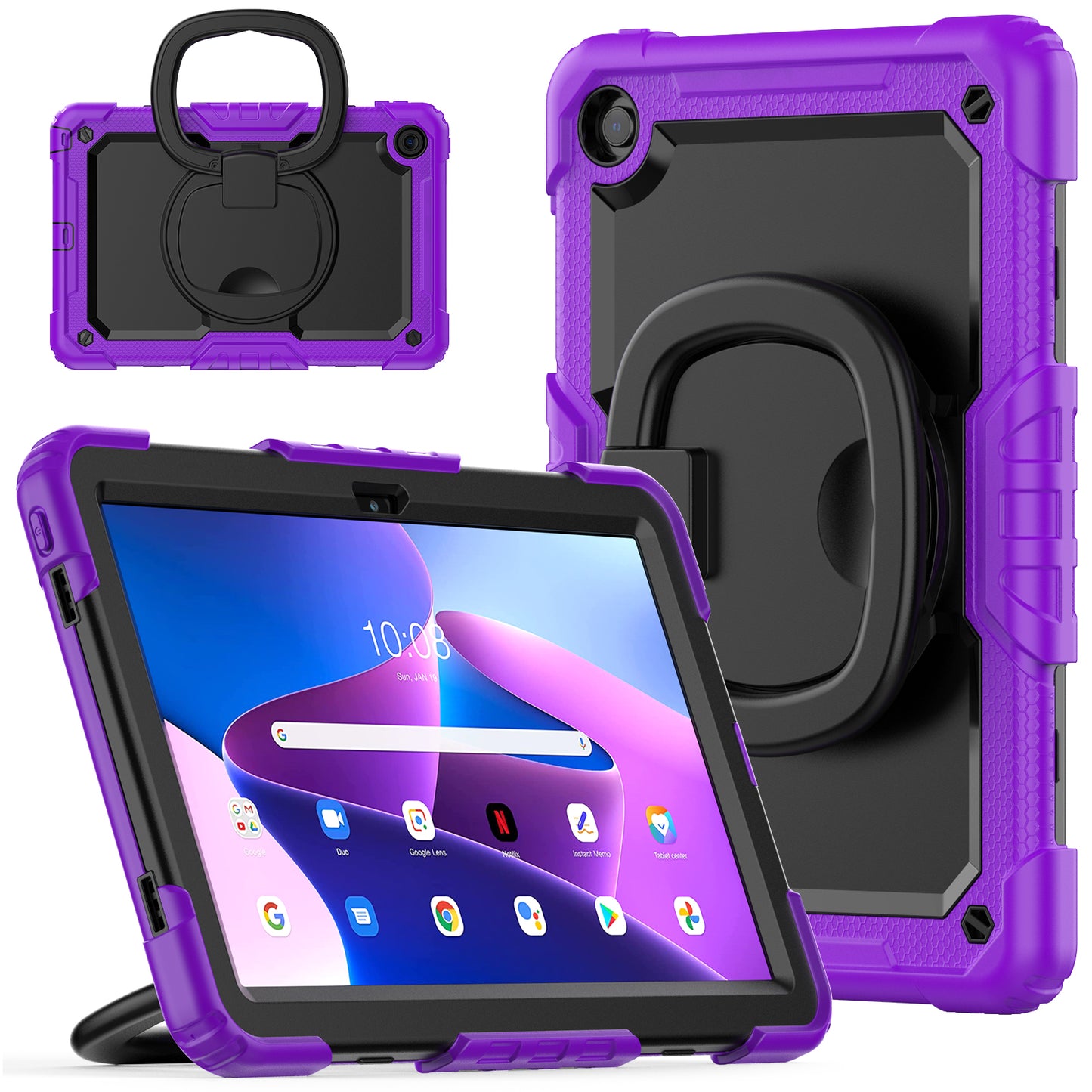 Tough Box Handle Grip Hook Lenovo Tab M10 HD (2020) Case