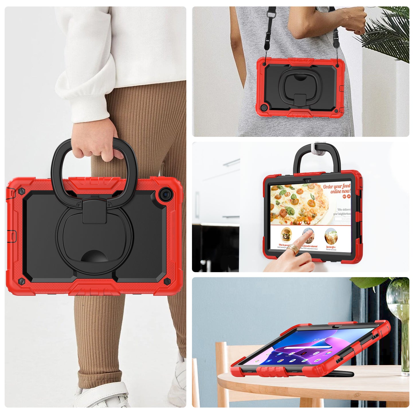 Tough Box Handle Grip Hook Lenovo Tab M10 HD (2020) Case