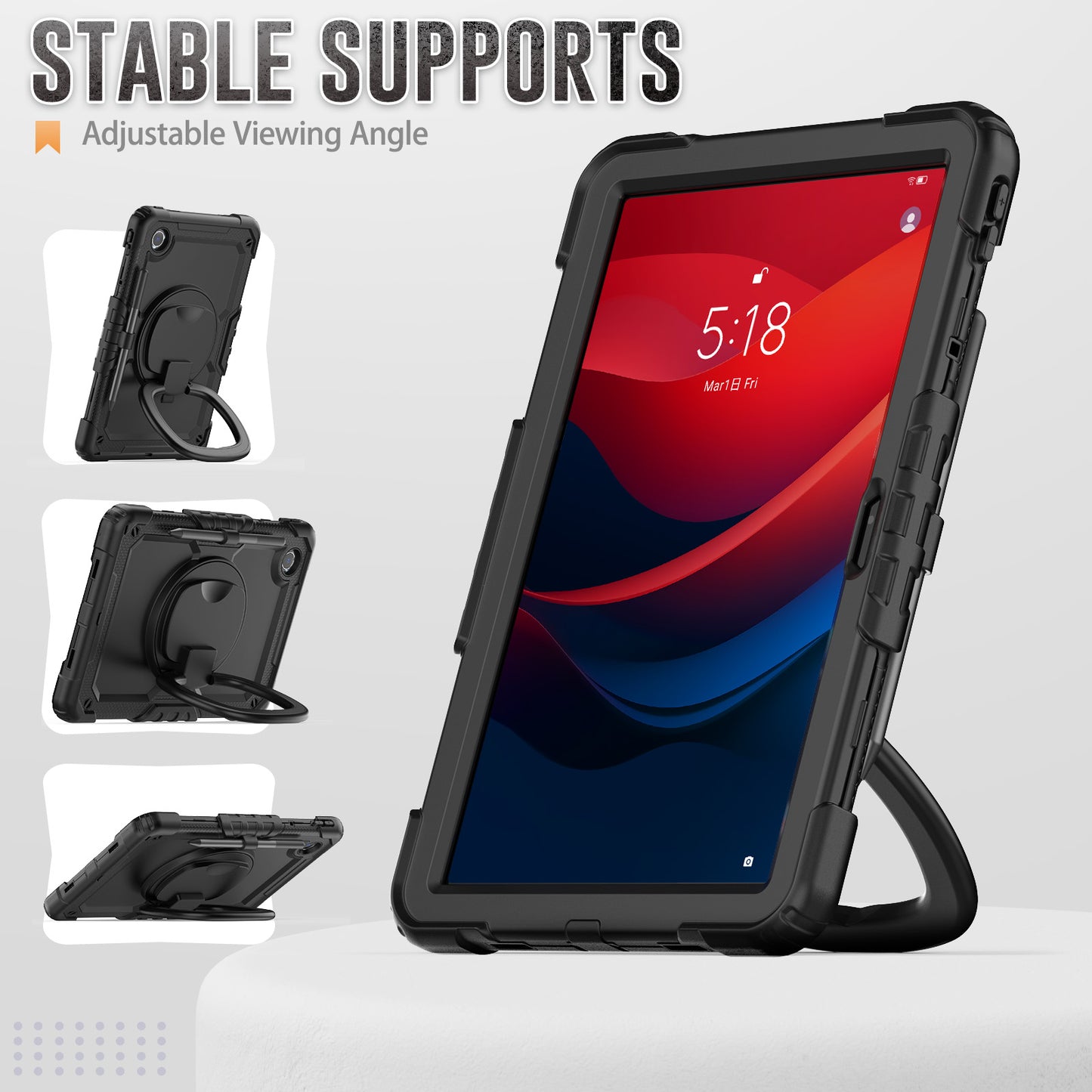 Tough Box Handle Grip Hook Lenovo Tab M11 (2024) Case