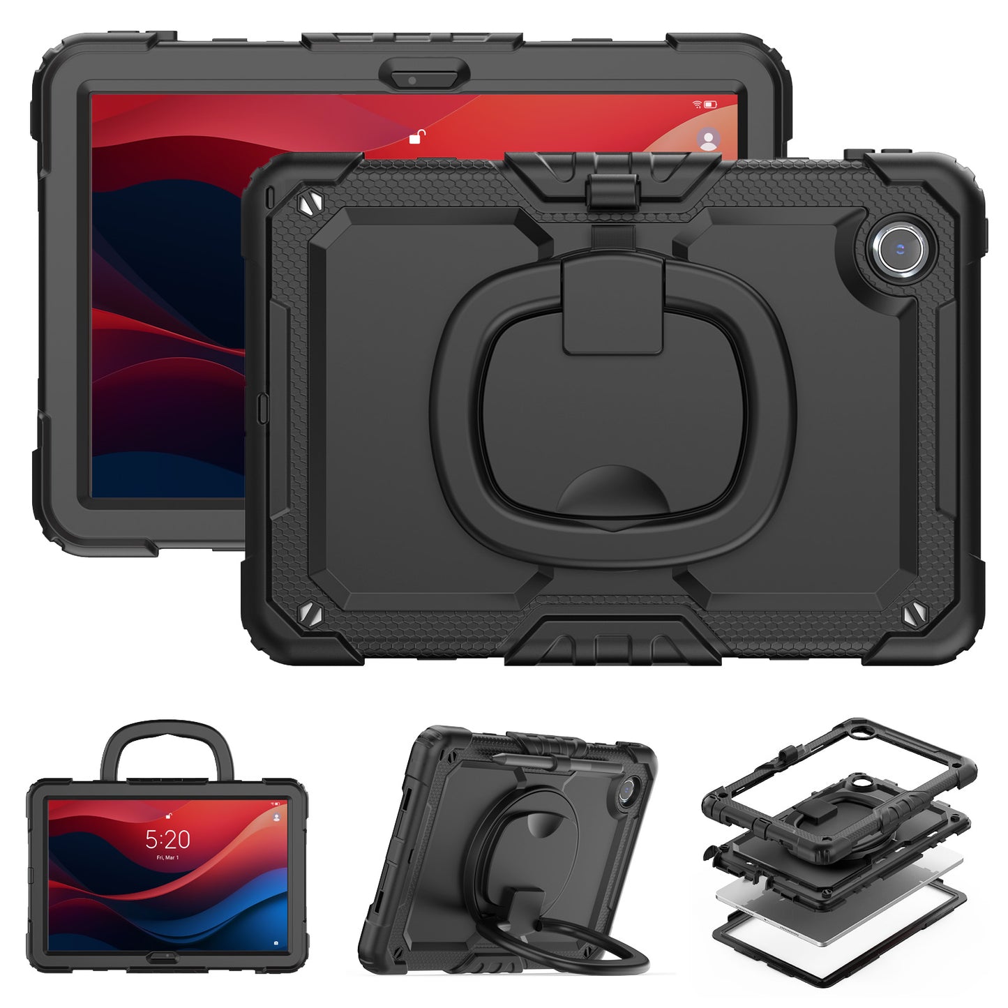 Tough Box Handle Grip Hook Lenovo Tab M11 (2024) Case