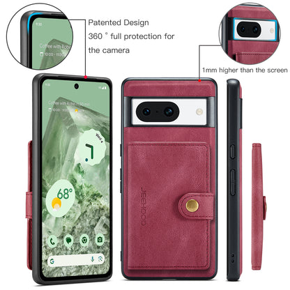 Magnetic Detachable Card Holder Google Pixel 8A Case Leather Flip