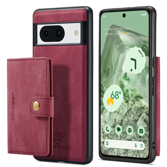 Magnetic Detachable Card Holder Google Pixel 8A Case Leather Flip