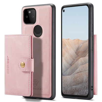 Magnetic Detachable Card Holder Google Pixel 5A Case Leather Flip