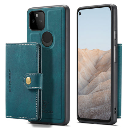 Magnetic Detachable Card Holder Google Pixel 5A Case Leather Flip