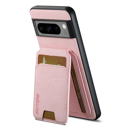 Litchi Leather Card Bag Google Pixel 6A Case Magnetic