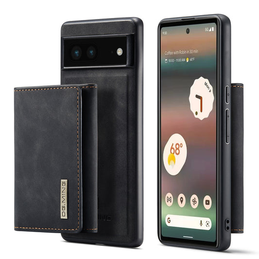 Retro Detachable Fold Wallet Google Pixel 6A Case Magnetic Clip