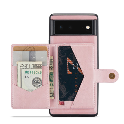 Magnetic Detachable Card Holder Google Pixel 6 Case Leather Flip