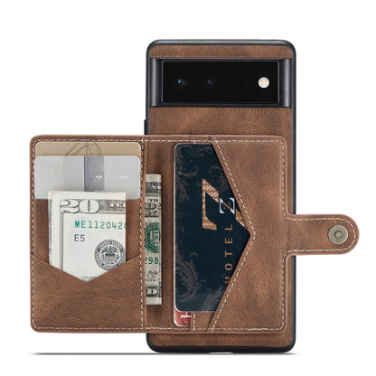 Magnetic Detachable Card Holder Google Pixel 6 Case Leather Flip