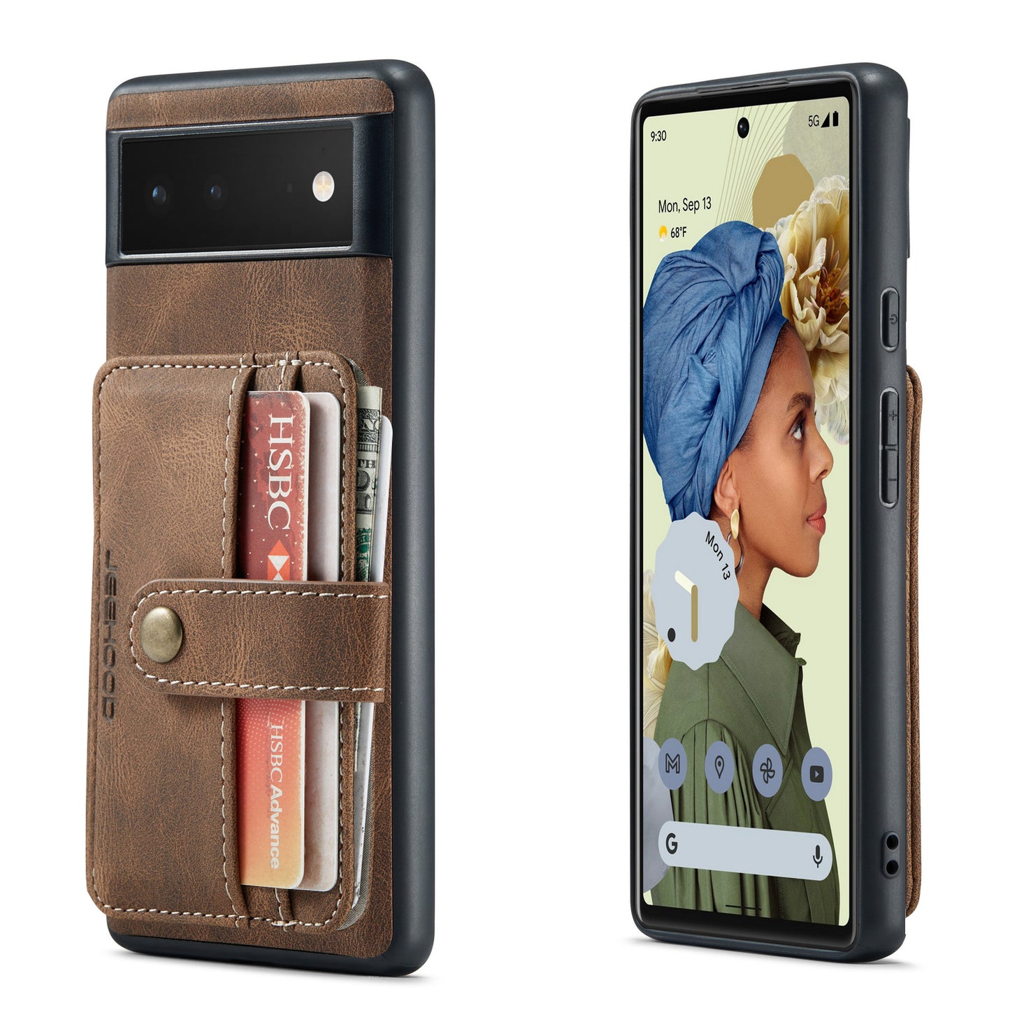 Powerful Magnetic Card Holder Google Pixel 6 Pro Case Detachable