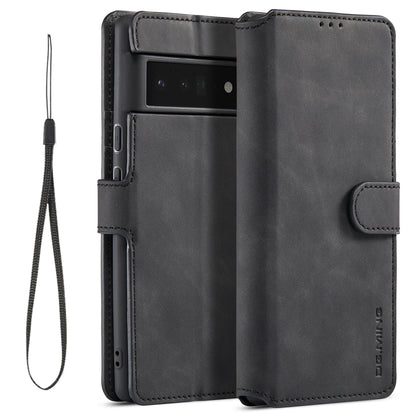 Retro Leather Edge Google Pixel 6 Pro Case with Hand Strap