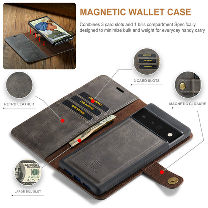 Wallet Detachable 2 In 1 Buckle Google Pixel 6 Pro Case Magnetic