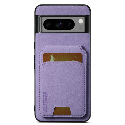 Litchi Leather Card Bag Google Pixel 7A Case Magnetic