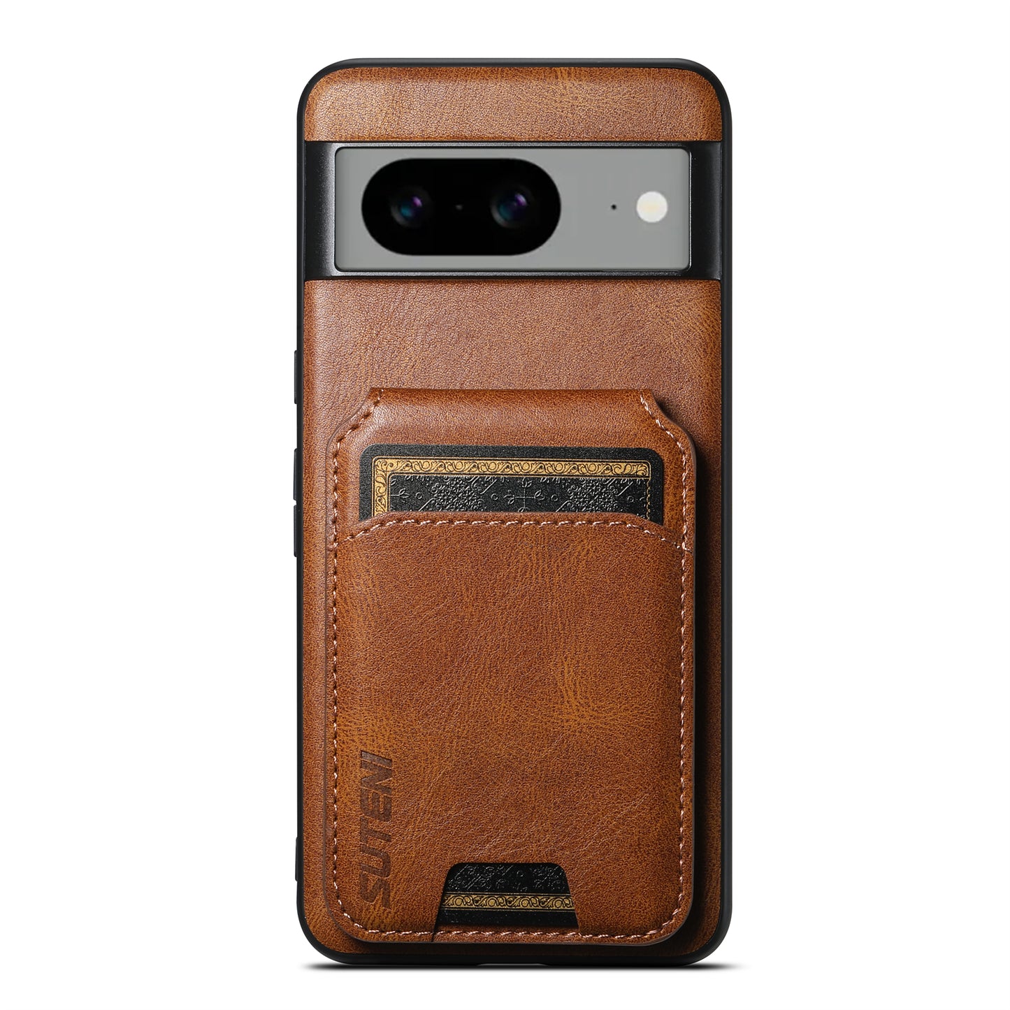 Oil Wax Leather Card Bag Google Pixel 7A Case Magnetic