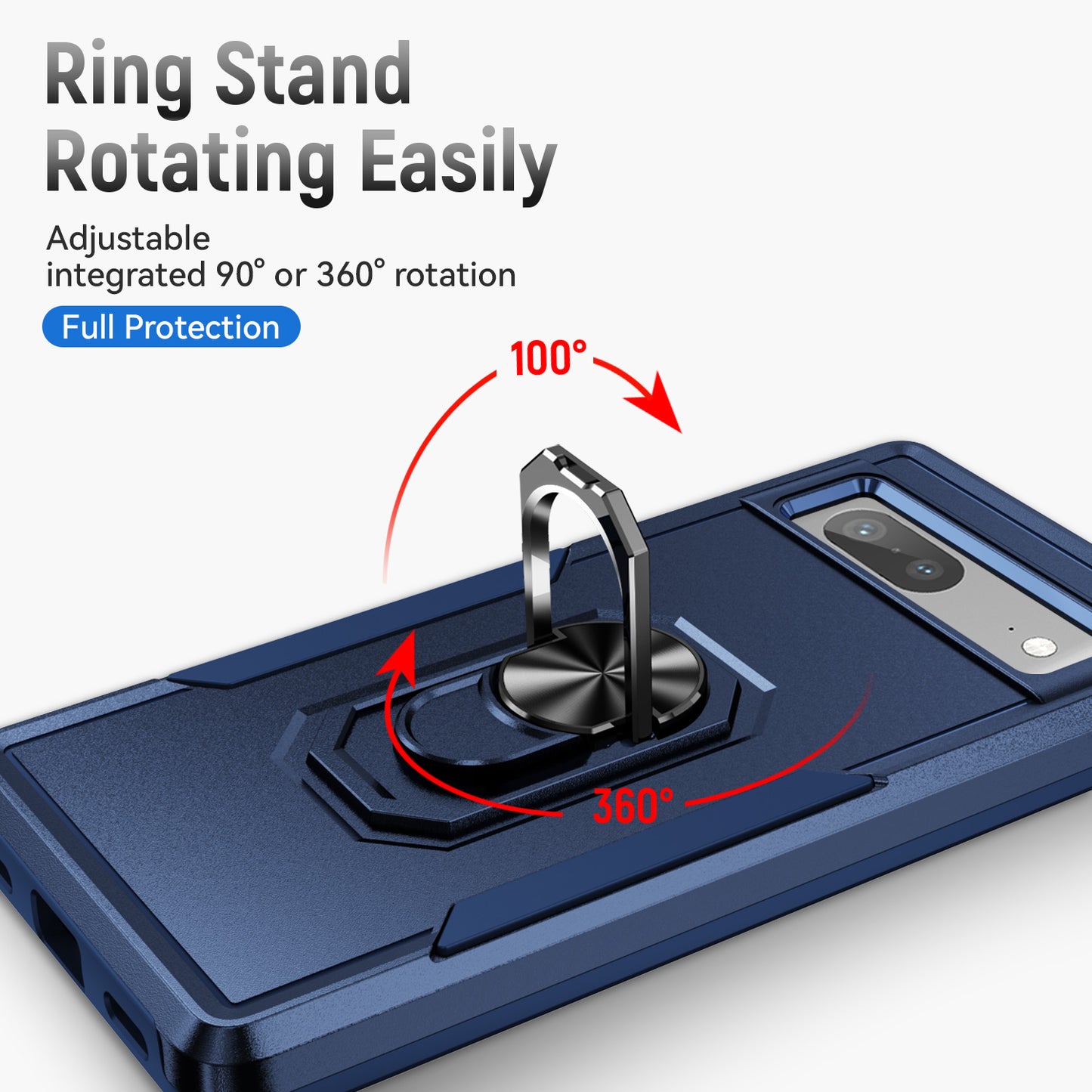 Pioneer Google Pixel 7A Case Rotating Ring Stand