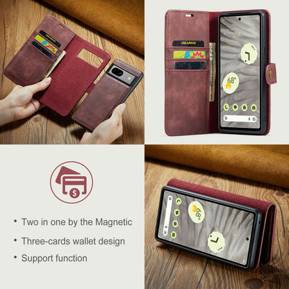 Wallet Detachable 2 In 1 Buckle Google Pixel 7A Case Magnetic