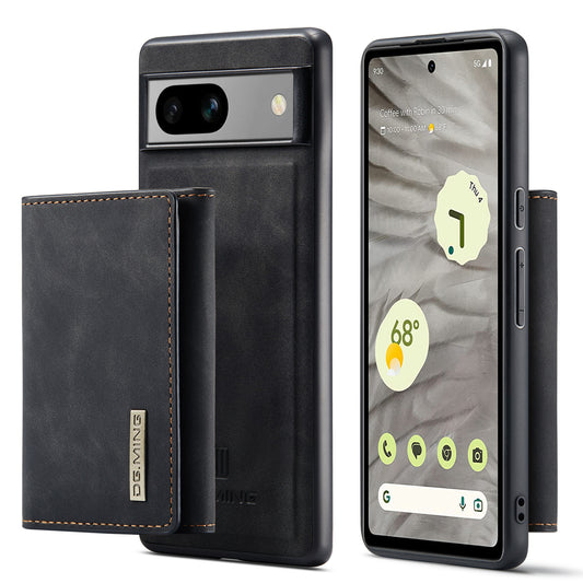 Retro Detachable Fold Wallet Google Pixel 7A Case Magnetic Clip