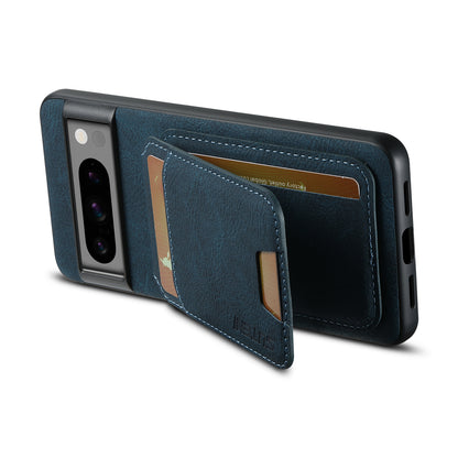 Litchi Leather Card Bag Google Pixel 7 Case Magnetic