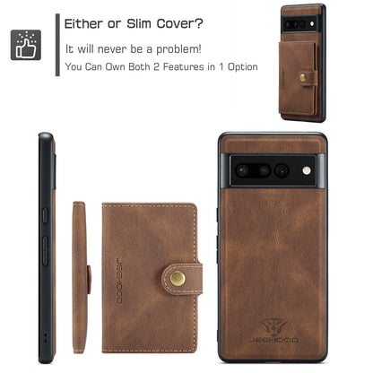 Magnetic Detachable Card Holder Google Pixel 7 Case Leather Flip