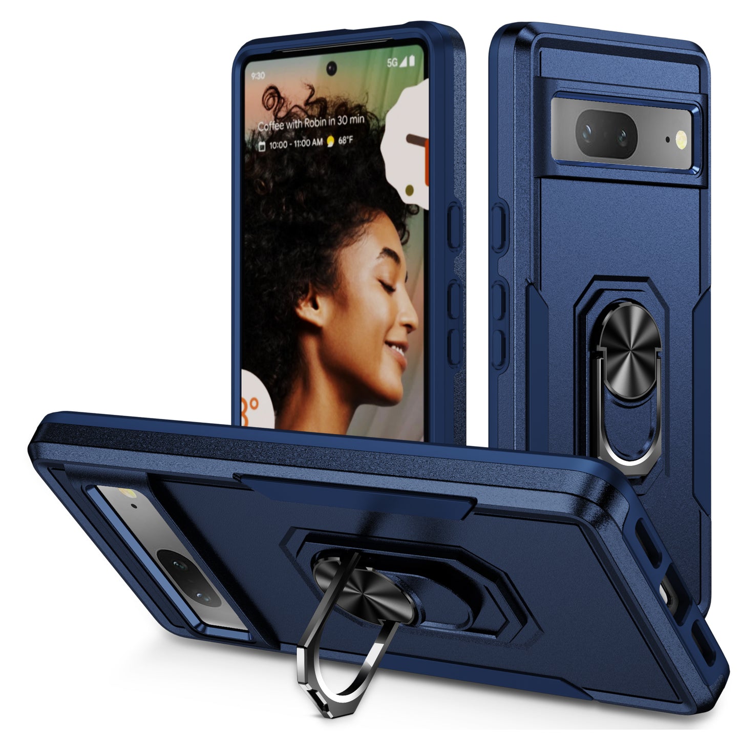 Pioneer Google Pixel 7 Case Rotating Ring Stand