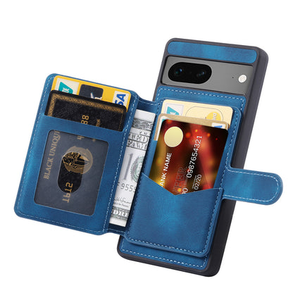 Fantasy Card Slots Buckle Google Pixel 7A Case Leather Anti-theft