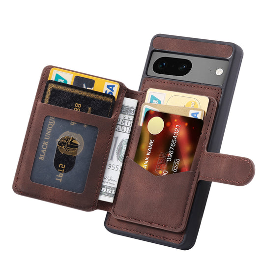 Fantasy Card Slots Buckle Google Pixel 7 Case Leather Anti-theft