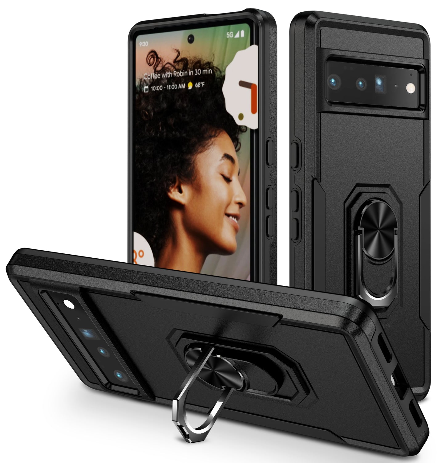 Pioneer Google Pixel 7 Pro Case Rotating Ring Stand