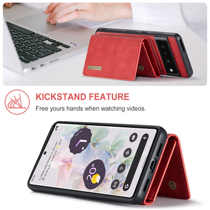 Retro Detachable Fold Wallet Google 7 Pro Case Magnetic Clip