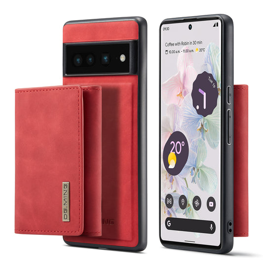 Retro Detachable Fold Wallet Google 7 Pro Case Magnetic Clip