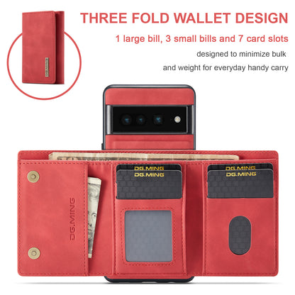 Retro Detachable Fold Wallet Google 7 Pro Case Magnetic Clip