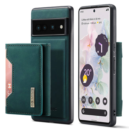 Retro Detachable Fold Card Holder Google Pixel 7 Pro Case Magnetic Clip