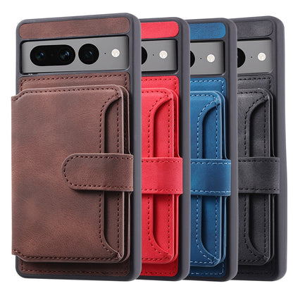 Fantasy Card Slots Buckle Google Pixel 7 Pro Case Leather Anti-theft