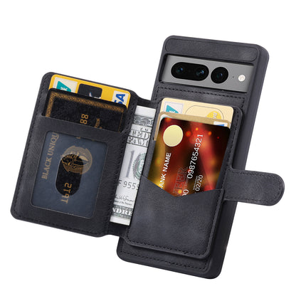 Fantasy Card Slots Buckle Google Pixel 7 Pro Case Leather Anti-theft