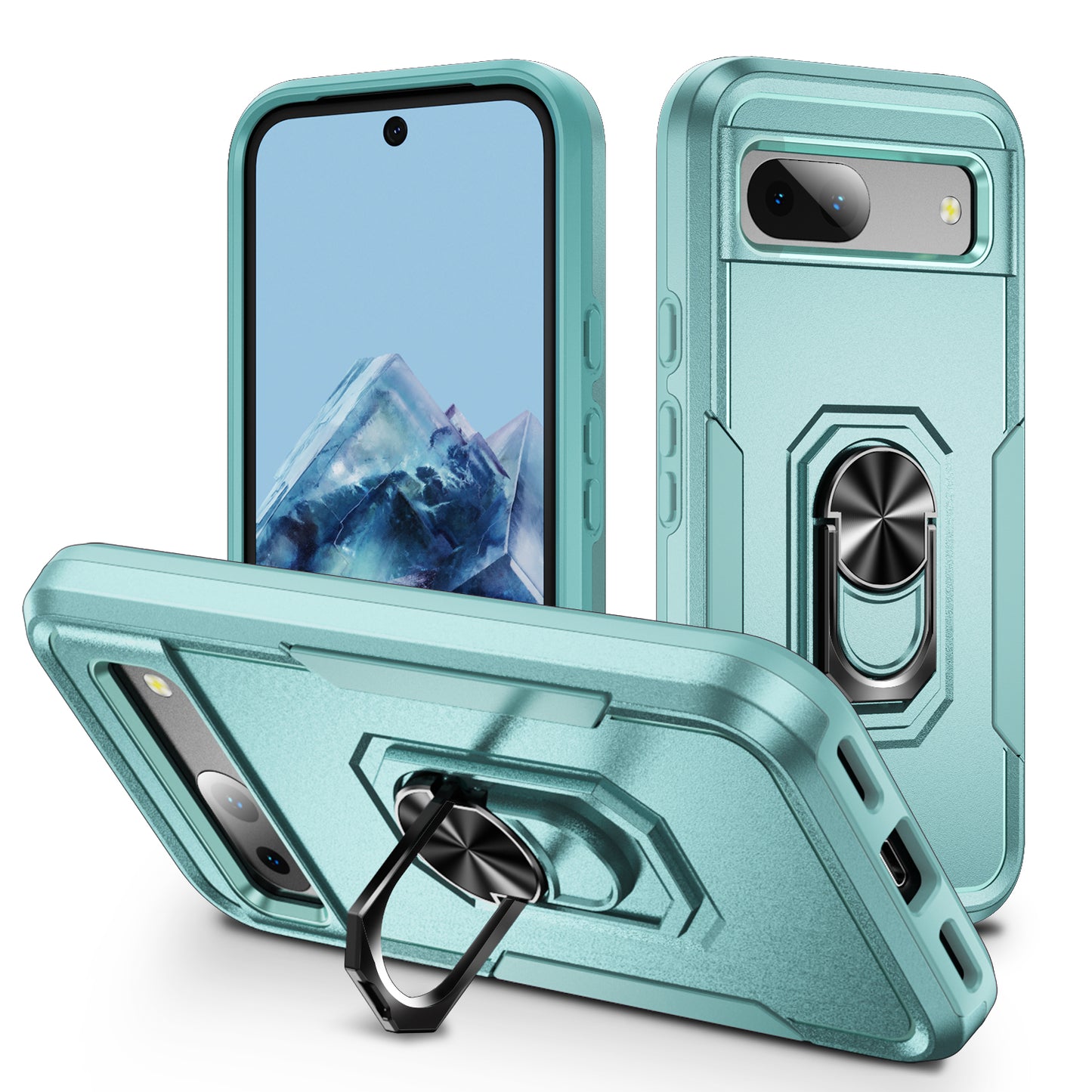 Pioneer Google Pixel 8A Case Rotating Ring Stand