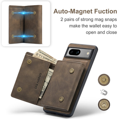 Retro Detachable Fold Wallet Google Pixel 8A Case Magnetic Clip