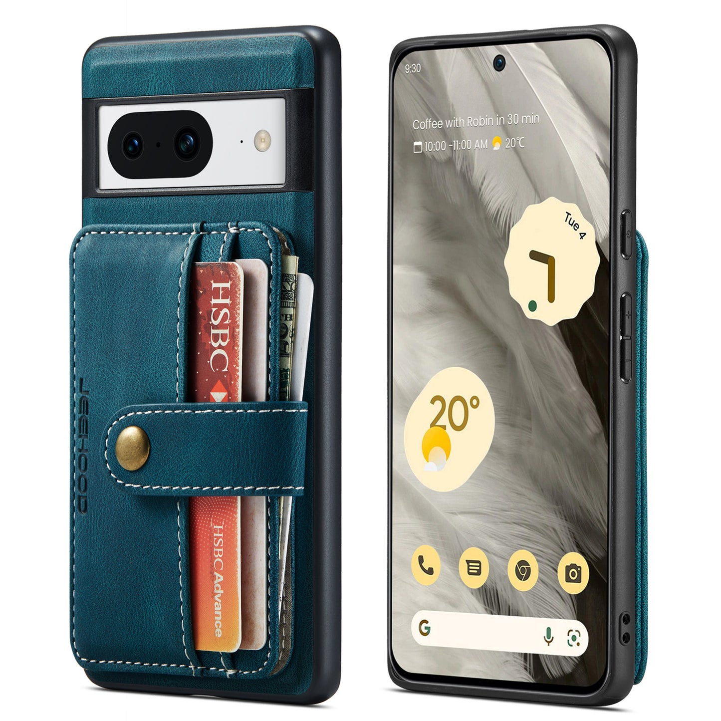 Powerful Magnetic Card Holder Google Pixel 9 Pro Case Detachable