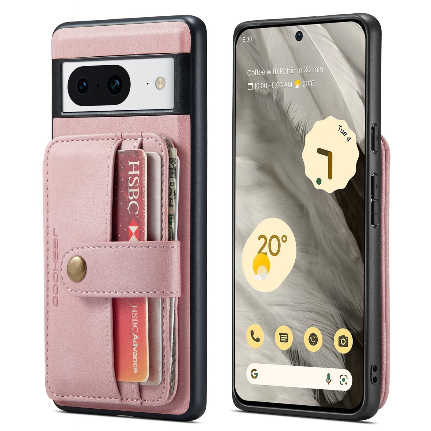 Powerful Magnetic Card Holder Google Pixel 8 Case Detachable