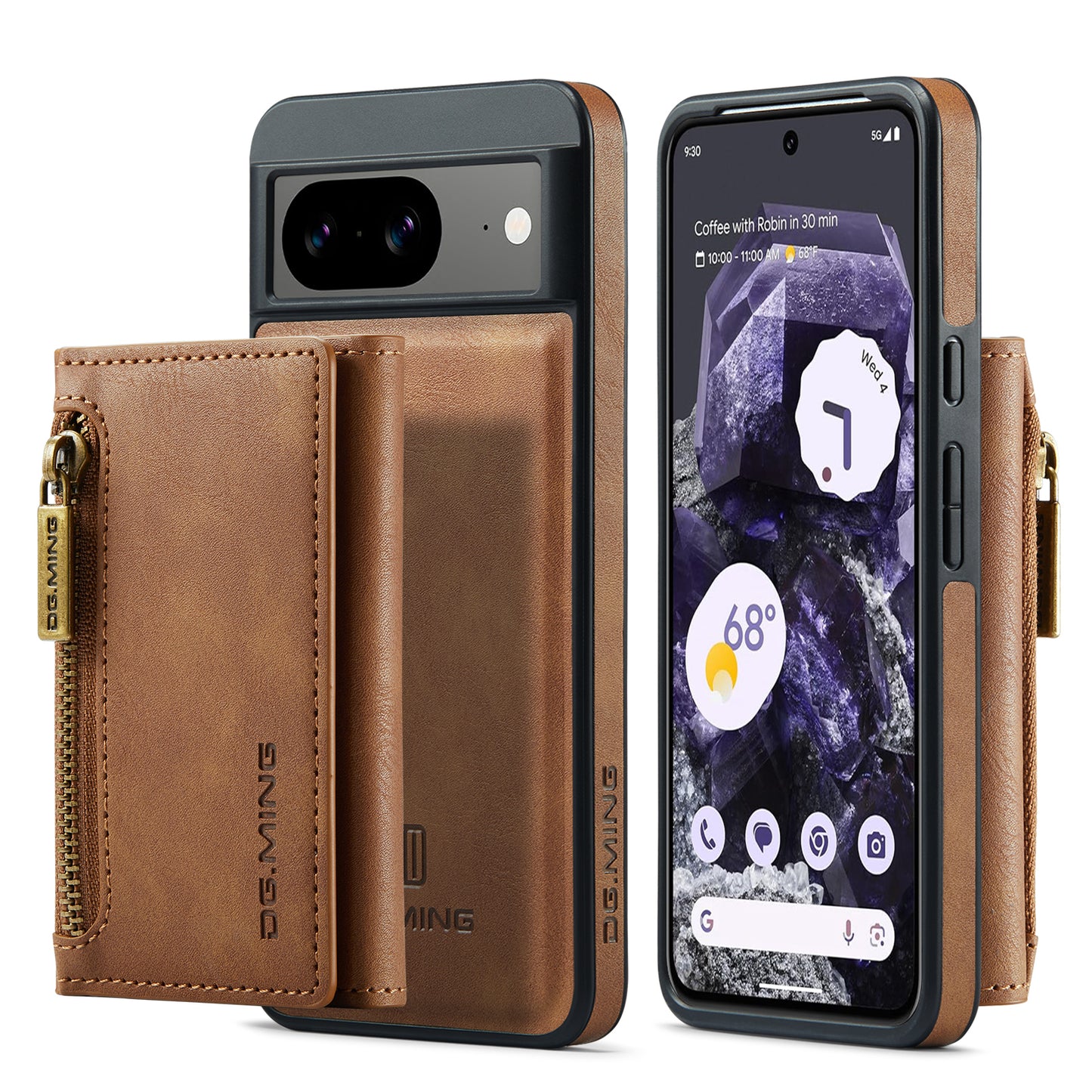 Wallet Detachable Tri-fold Google Pixel 8 Case Muilti Card Slots