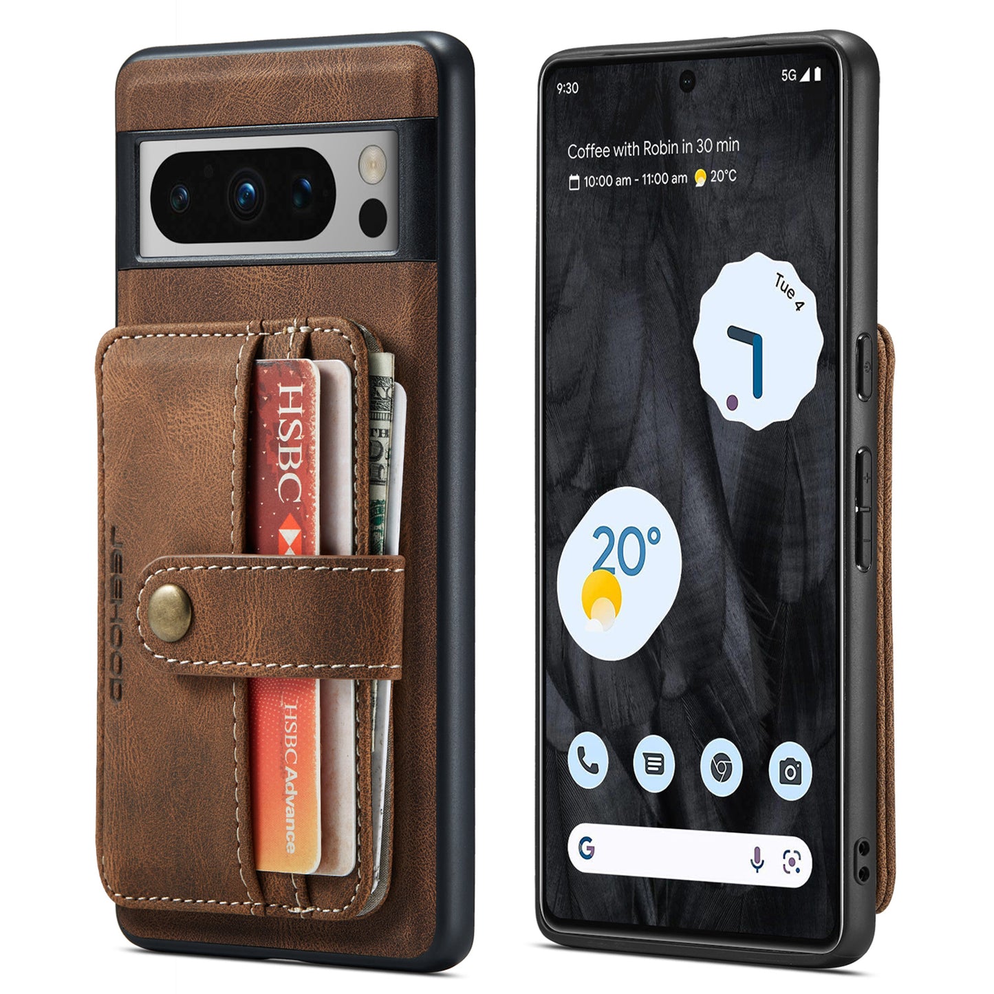 Powerful Magnetic Card Holder Google Pixel 8 Pro Case Detachable