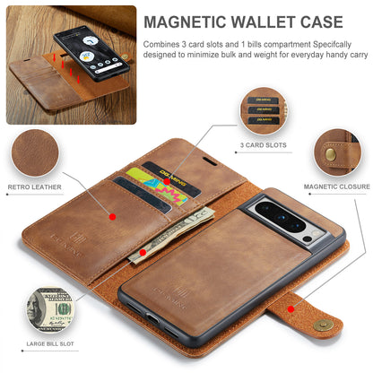 Wallet Detachable 2 In 1 Buckle Google Pixel 8 Pro Case Magnetic