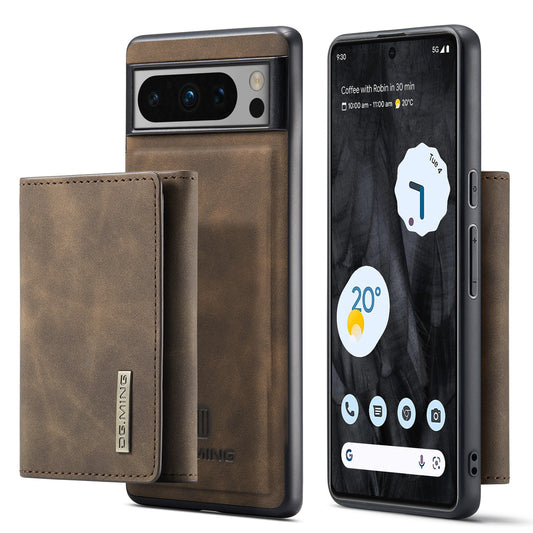 Retro Detachable Fold Wallet Google Pixel 8 Pro Case Magnetic Clip