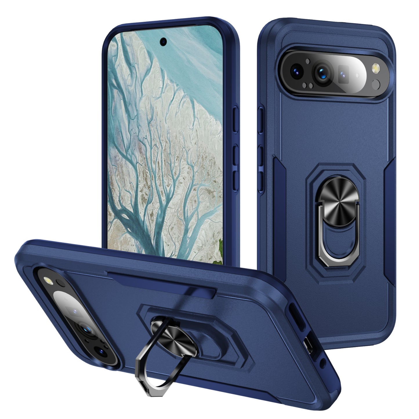 Pioneer Google Pixel 9 Pro XL Case Rotating Ring Stand