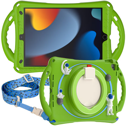 Astronaut Apple iPad 9 Case Rotating Handle Grip