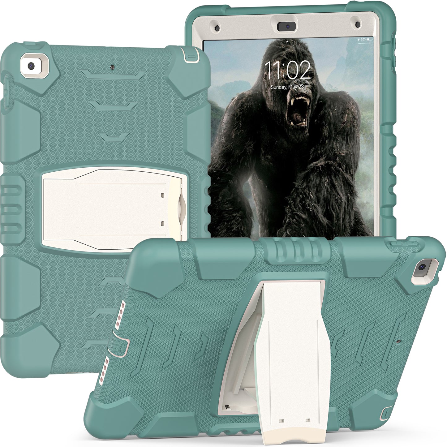 Gorilla King Kong Apple iPad 9 Case Stand Triple Protection