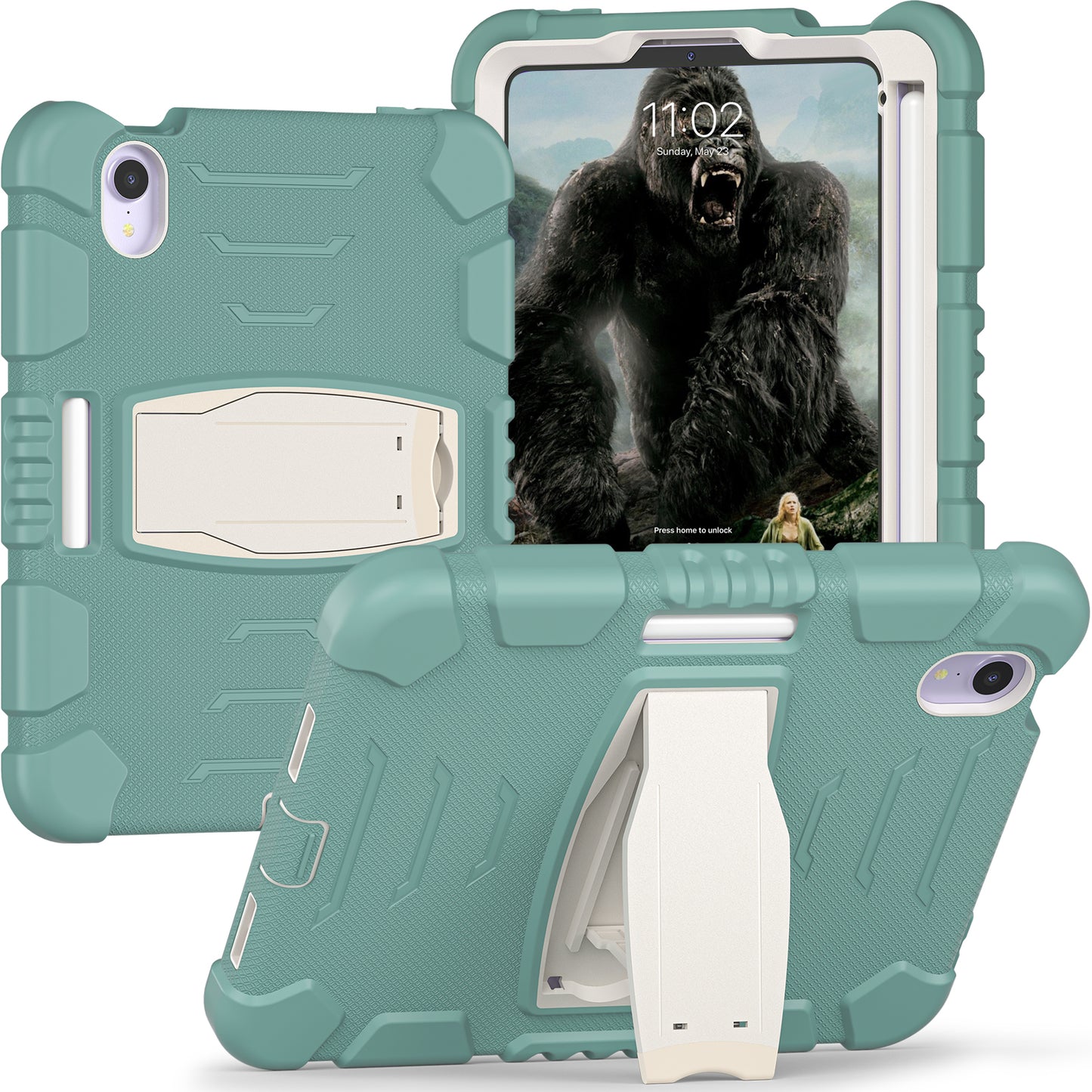 Gorilla King Kong Apple iPad Mini 6 Case Stand Triple Protection