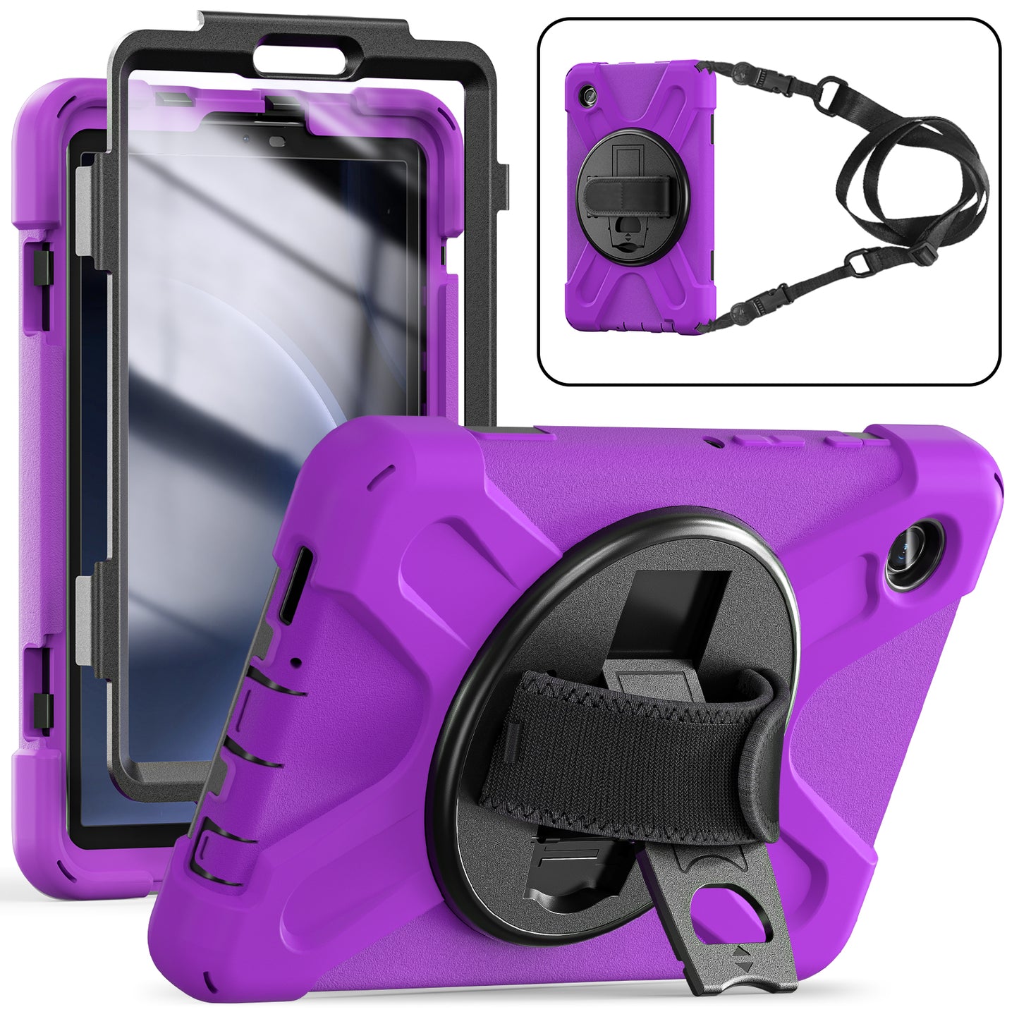 Pirate King Rotating Hand Shoulder Strap Galaxy Tab A9 Case