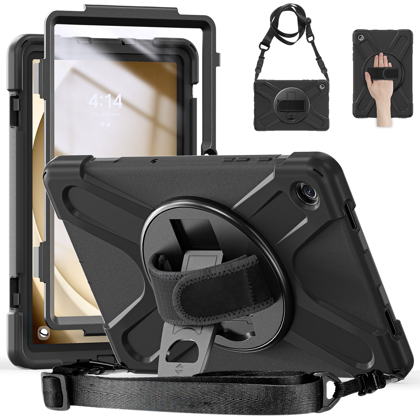 Pirate King Rotating Hand Shoulder Strap Galaxy Tab A9+ Case